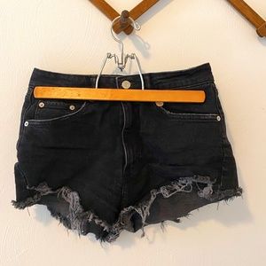 Zara Black Cut Off Shorts